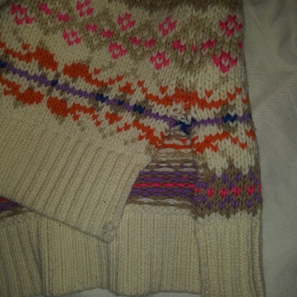 Lauren Ralph Lauren Chunky Fair Isle Sweater Nordic Print Winter Size Large - Picture 5 of 8